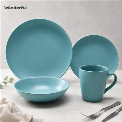 Set Llestri Cinio Unlliw Matte